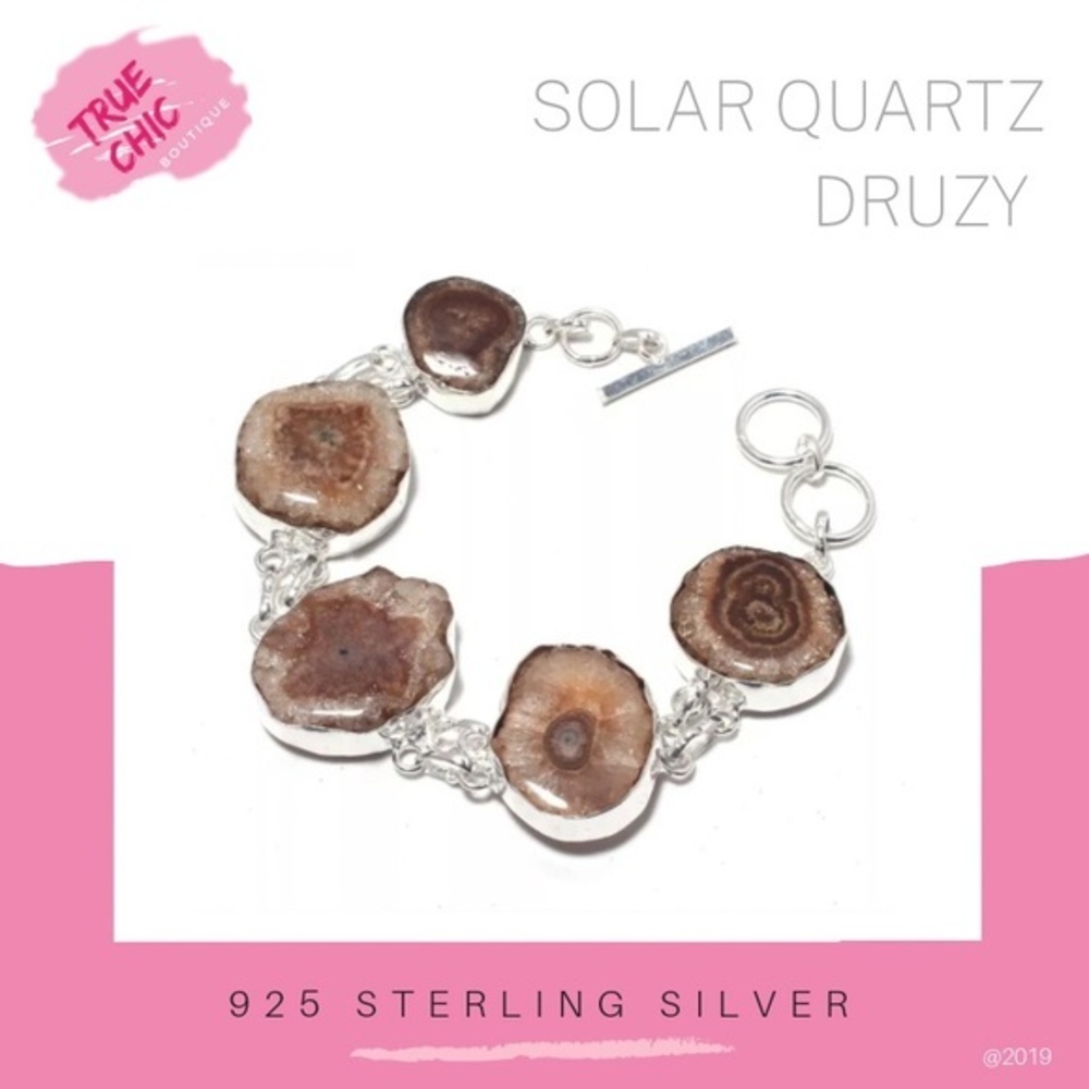 Solar Quartz Druzy Bracelet